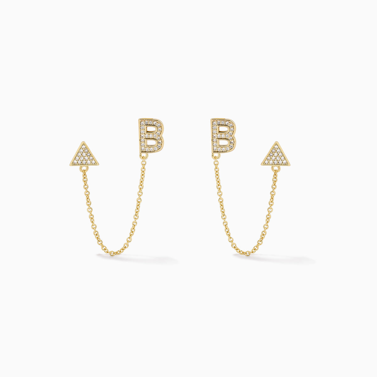 Initial Ear Climber | Gold B | Product Image | Uncommon James