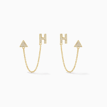 Initial Ear Climber | Gold H | Product Image | Uncommon James