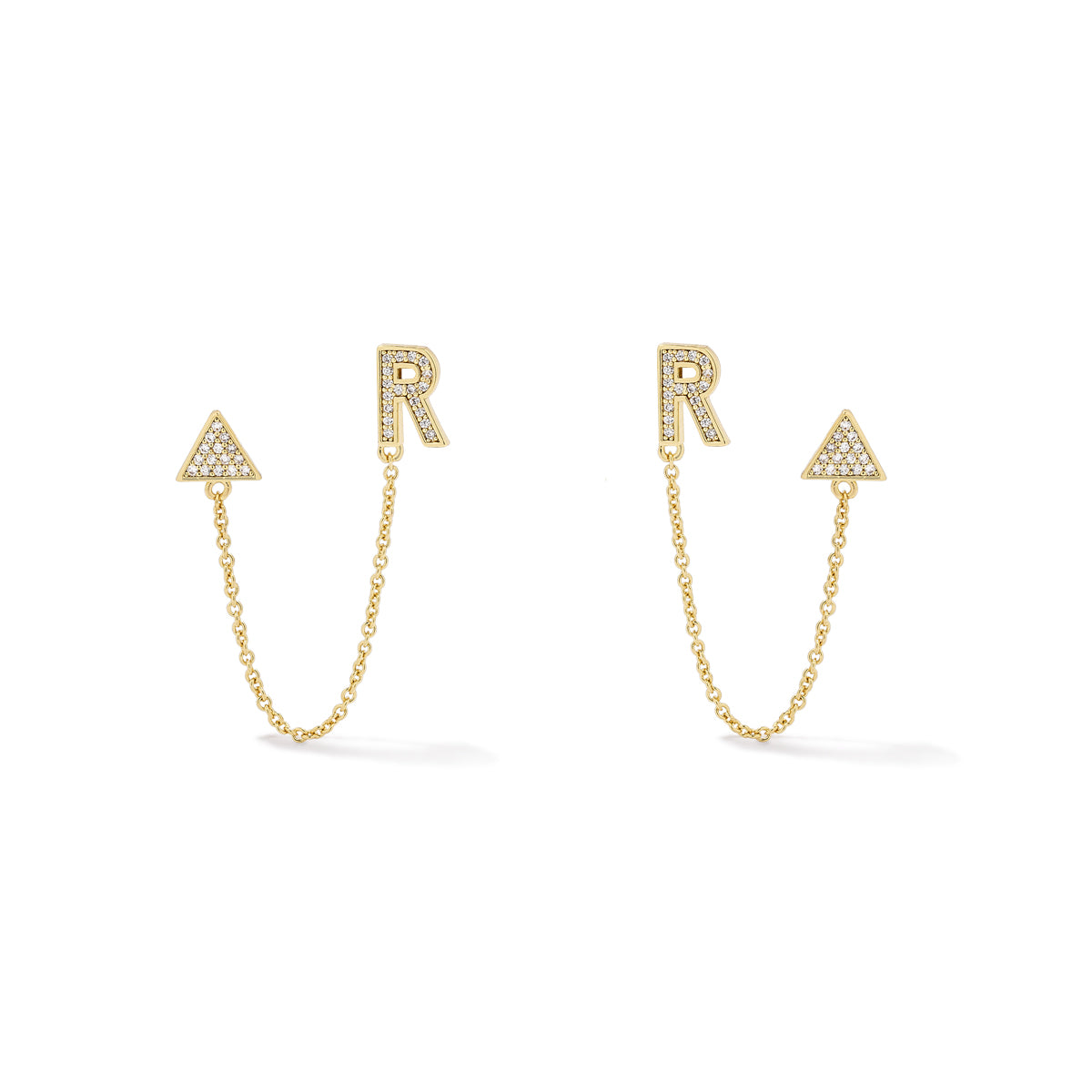Initial Ear Climber | Gold R | Product Image | Uncommon James