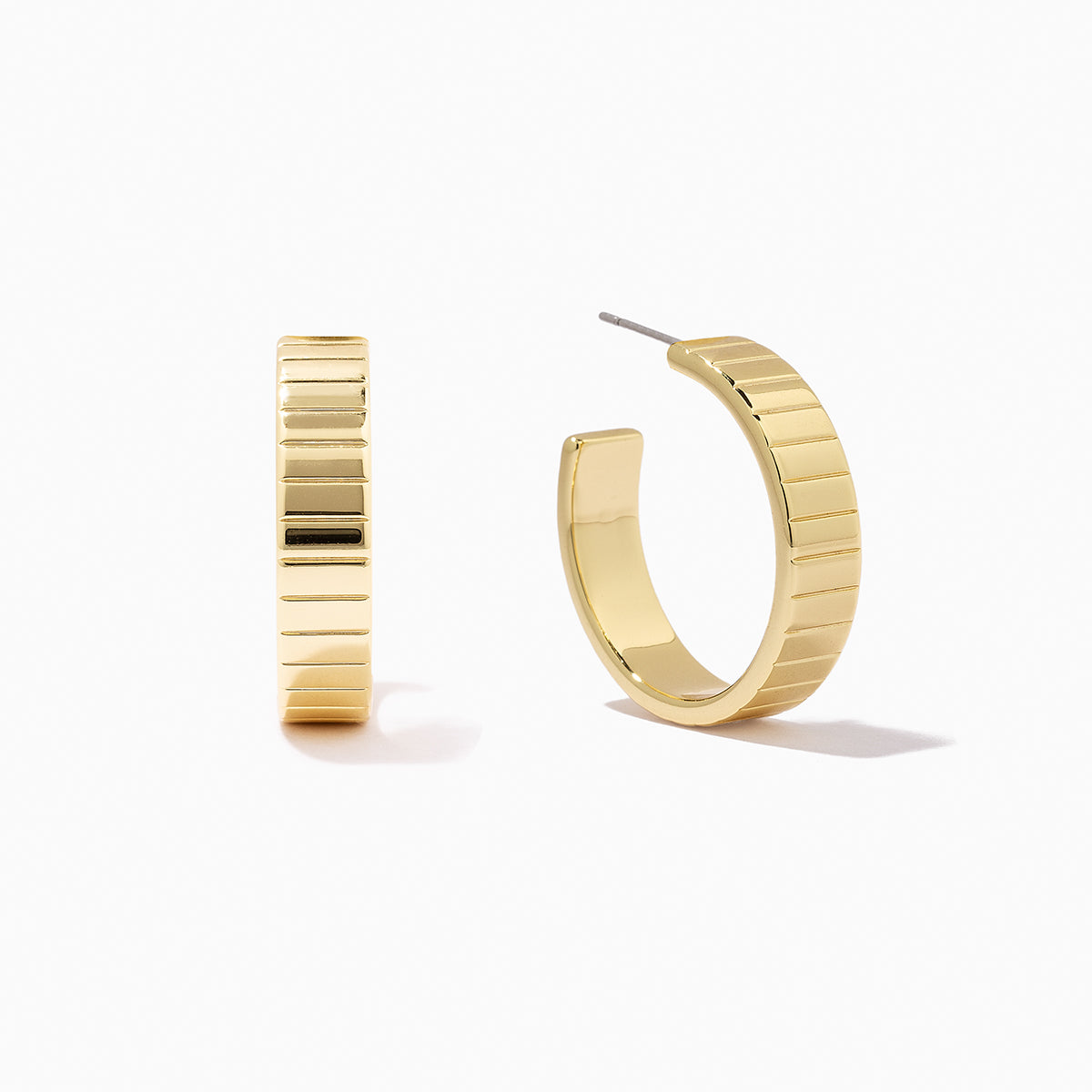 Pave the Way Hoop Earrings | Gold | Product Image | Uncommon James