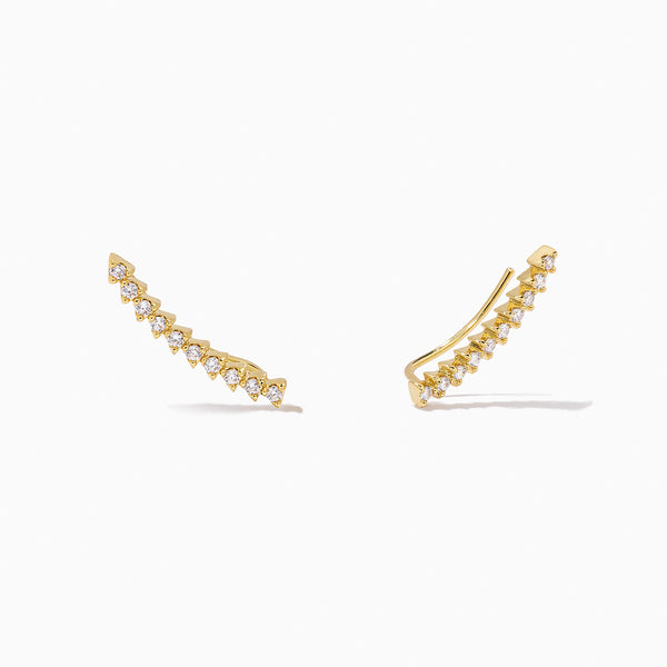 Berceau Pave Diamond Ear Climber | ALMASIKA