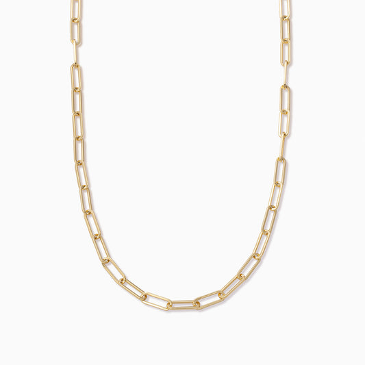 Thin Linked Up Necklace | Gold Shorter | Product Image | Uncommon James