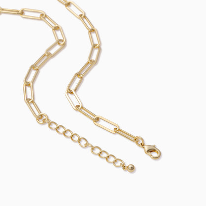 ["Thin Linked Up Necklace ", " Gold Shorter ", " Product Detail Image 2 ", " Uncommon James"]