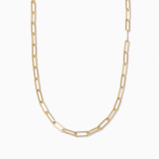 Thin Linked Up Necklace | Gold Mid | Product Image | Uncommon James