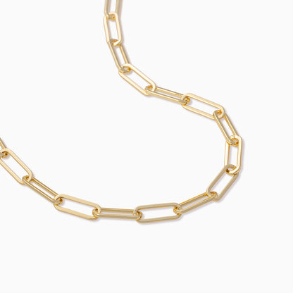 ["Thin Linked Up Necklace ", " Gold Mid ", " Product Detail Image ", " Uncommon James"]
