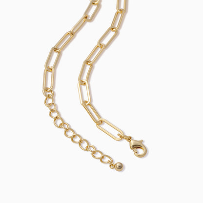 ["Thin Linked Up Necklace ", " Gold Mid ", " Product Detail Image 2 ", " Uncommon James"]
