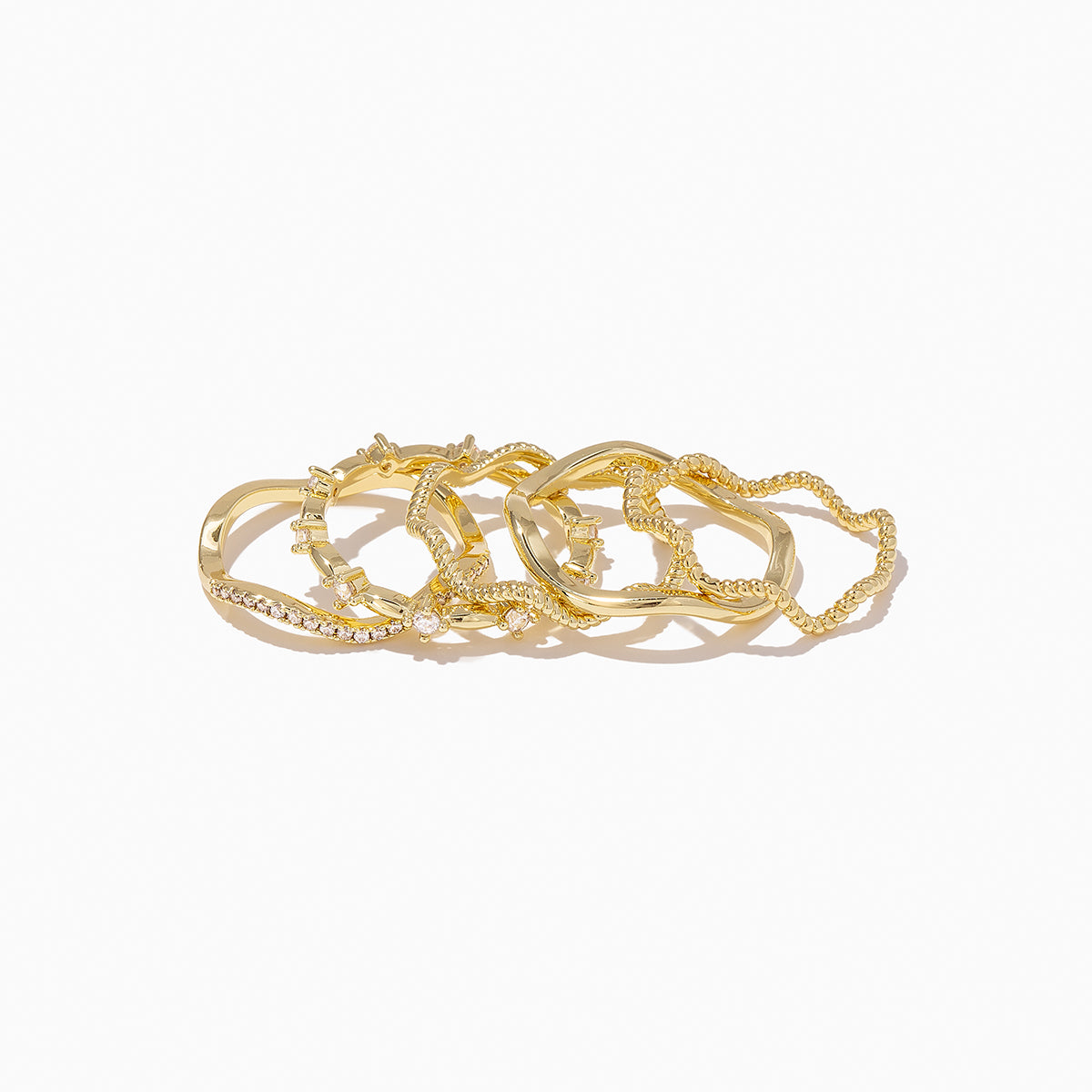 Layered hot sale ring set