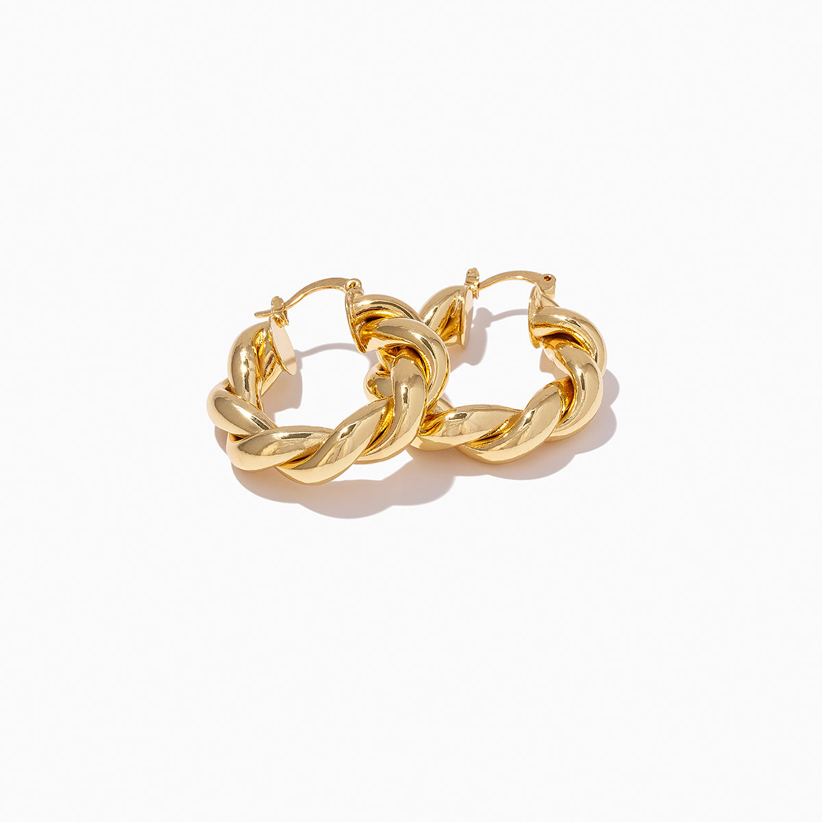 Roped Hoops | Gold | Product Detail image | Uncommon James