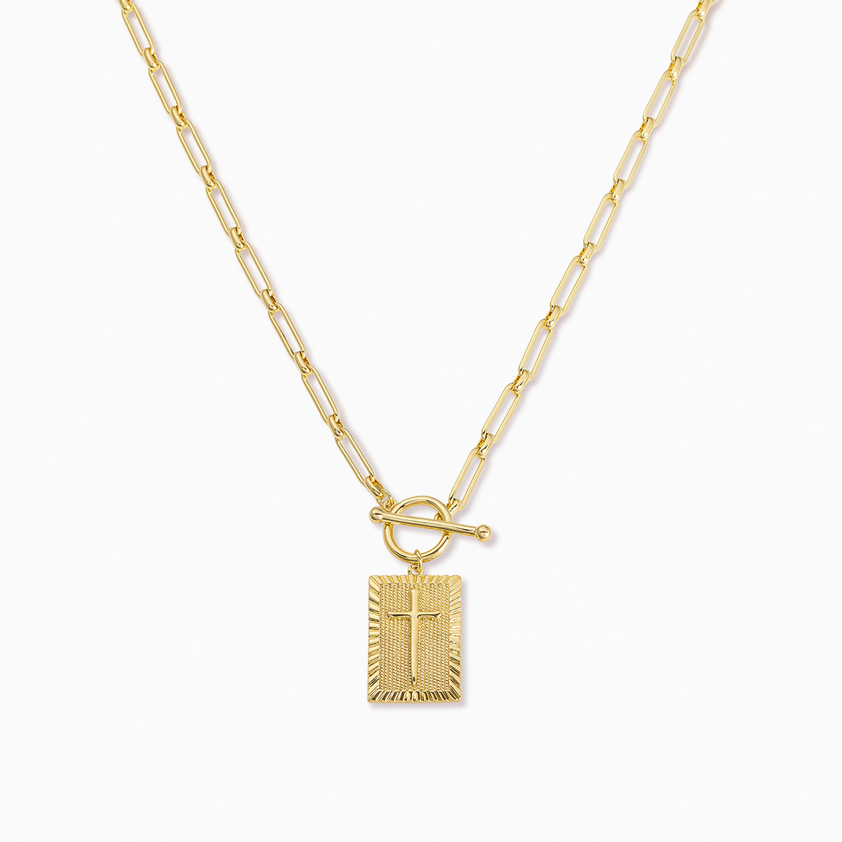 Cross Pendant Necklace | Gold | Product Image | Uncommon James