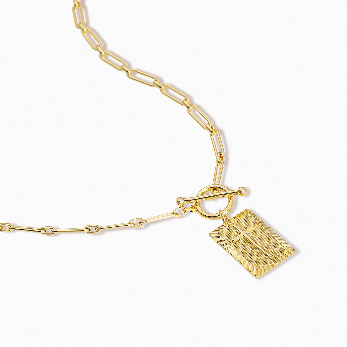 Gold Cross Statement Chain and Pendant Necklace | Uncommon James