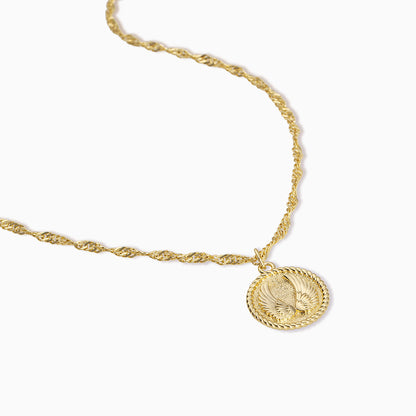 Angel Wings Pendant Necklace in Gold | Uncommon James