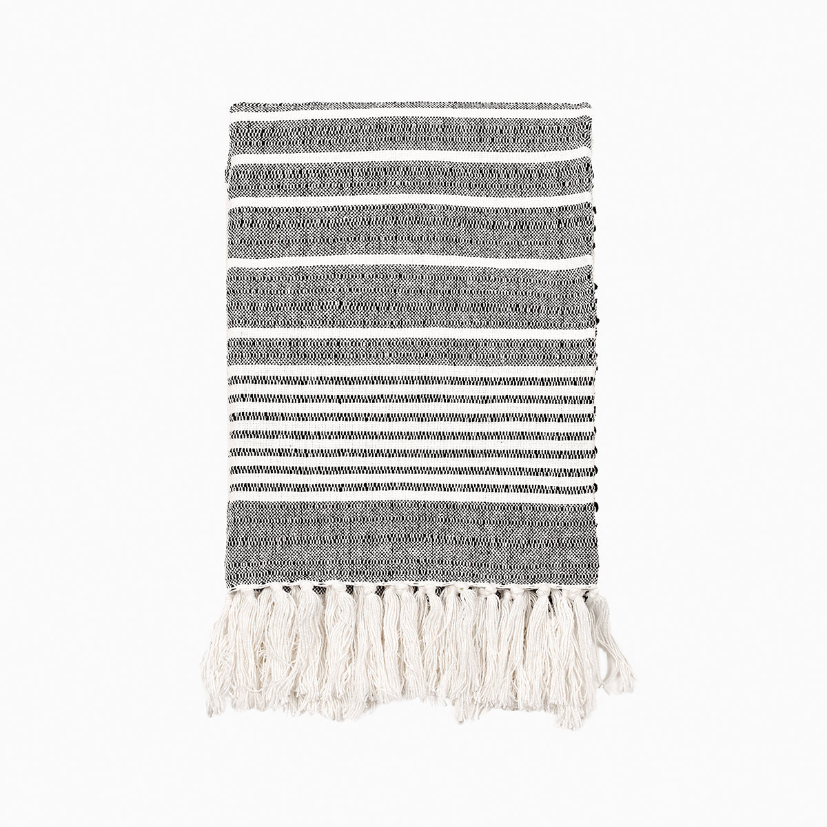 White and discount black throw blanket