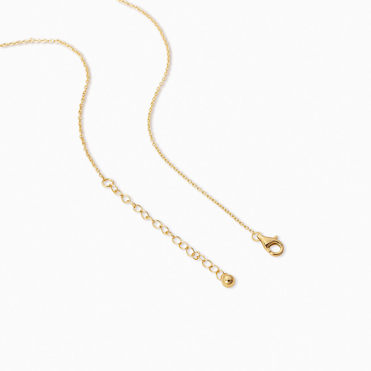 18k Gold Side Cross Vermeil Pavé Chain Necklace | Uncommon James