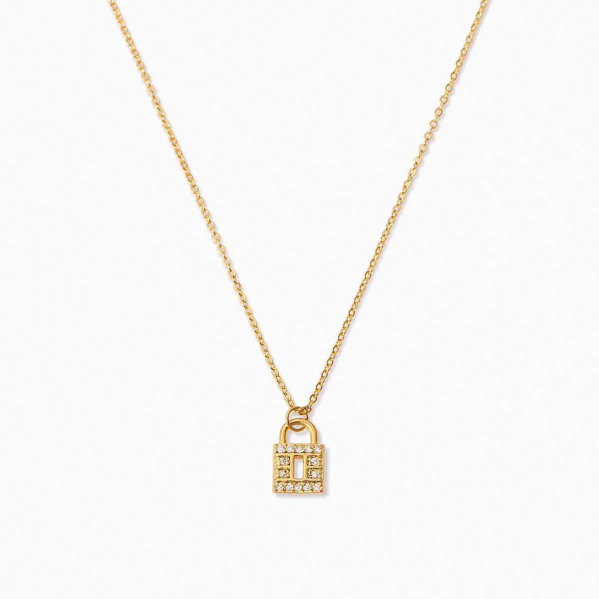 Locked Up Vermeil Necklace | Gold Vermeil | Product Detail Image | Uncommon James