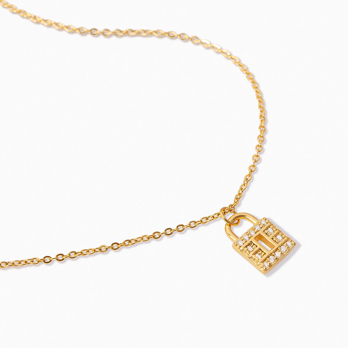 Tiny Lock Necklace Gold Filled + Vermeil