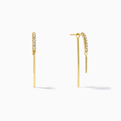 Layered Gold Bar Vermeil Earrings | Gold Vermeil | Product Detail Image | Uncommon James