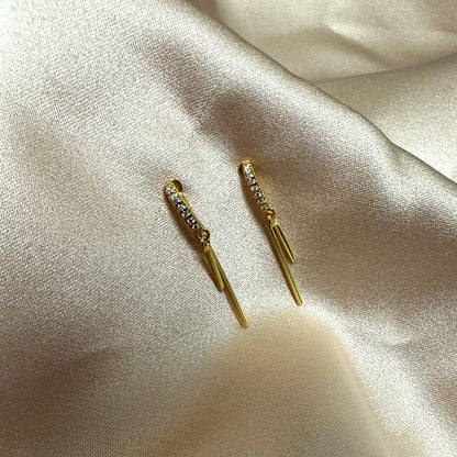 Layered Gold Bar Vermeil Earrings | Gold Vermeil | Product Image | Uncommon James