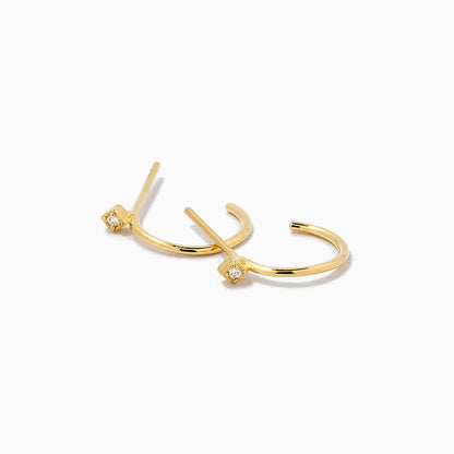 Luxurious Touch Vermeil Hoop Earrings | Gold Vermeil | Product Detail Image 2 | Uncommon James