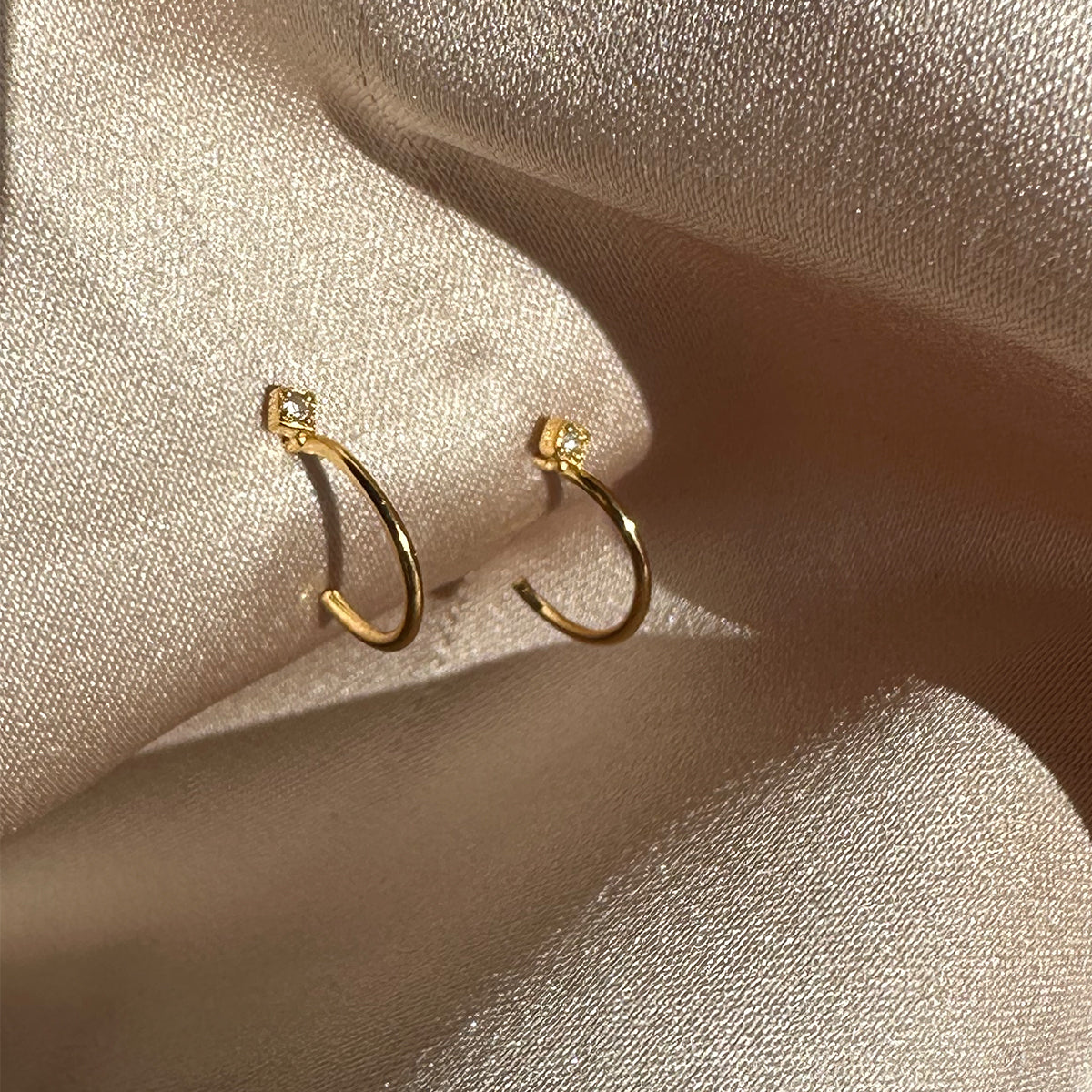Luxurious Touch Vermeil Hoop Earrings | Gold Vermeil | Product Image | Uncommon James