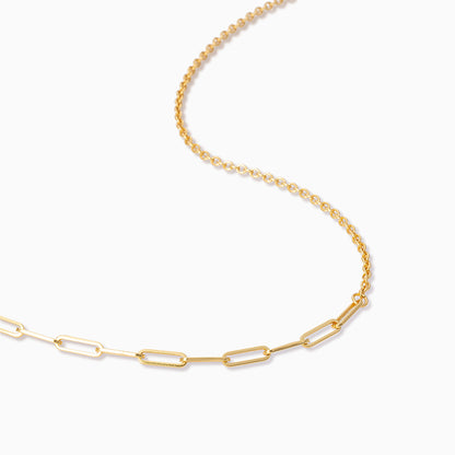 Mixed Chain Vermeil Necklace | Gold Vermeil | Product Detail Image 2 | Uncommon James