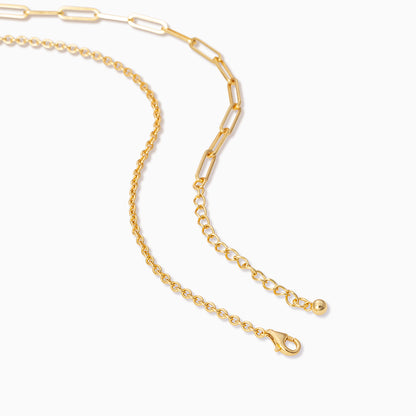 Mixed Chain Vermeil Necklace | Gold Vermeil | Product Detail Image 3 | Uncommon James