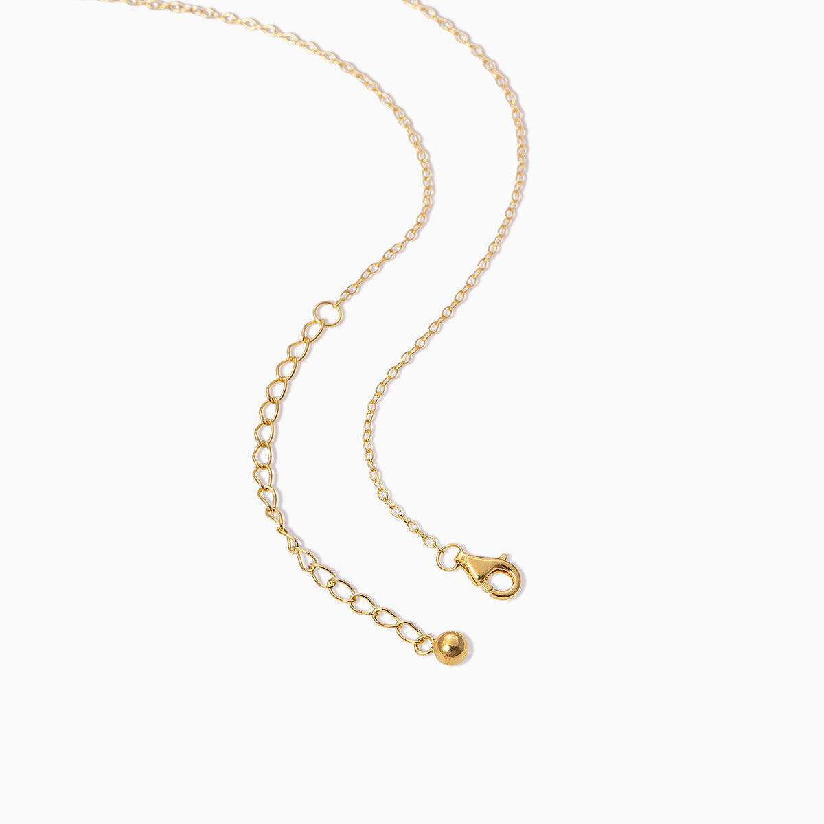 Triangle Diamond Vermeil Lariat Necklace | Gold Vermeil | Product Detail Image 2 | Uncommon James